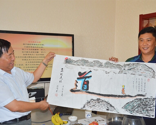 智誠(chéng)來公司考察參觀蘭亭御湖城